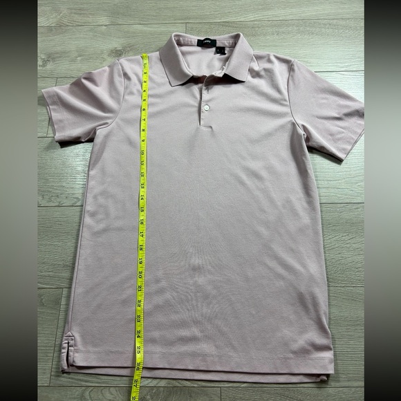 Theory Pink Button Front Polo Short Sleeve Shirt - Picture 8 of 8